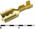 DJ622-D6.3A, Клемма ножевая неизолированная F-типа , 6.3 мм, латунь