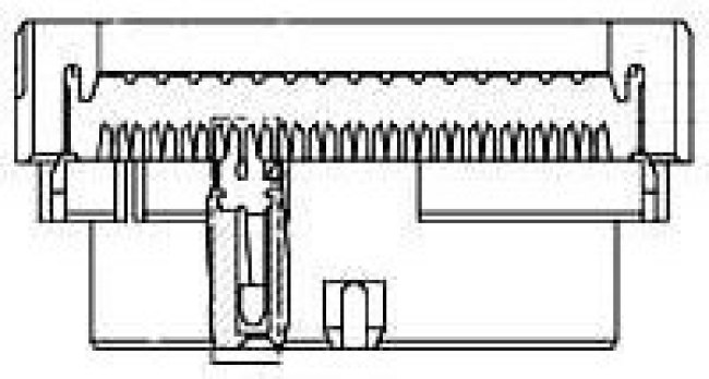 2-1418883-1, Conn Housing RCP 6/56 POS 5mm/4mm Crimp ST Cable Mount Gray Box Automotive