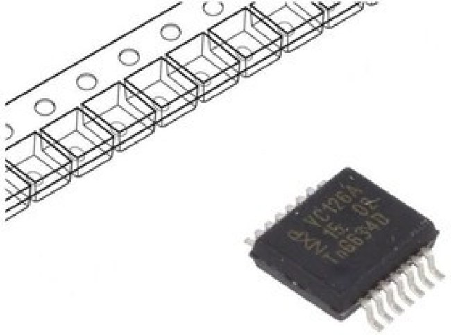 74LVC126ADB,118, IC: digital; buffer,non-inverting,line driver; Ch: 4; CMOS,TTL 74LVC126ADB,118, IC: digital; buffer,non-inverting,line driver; Ch: 4; CMOS,TTL
