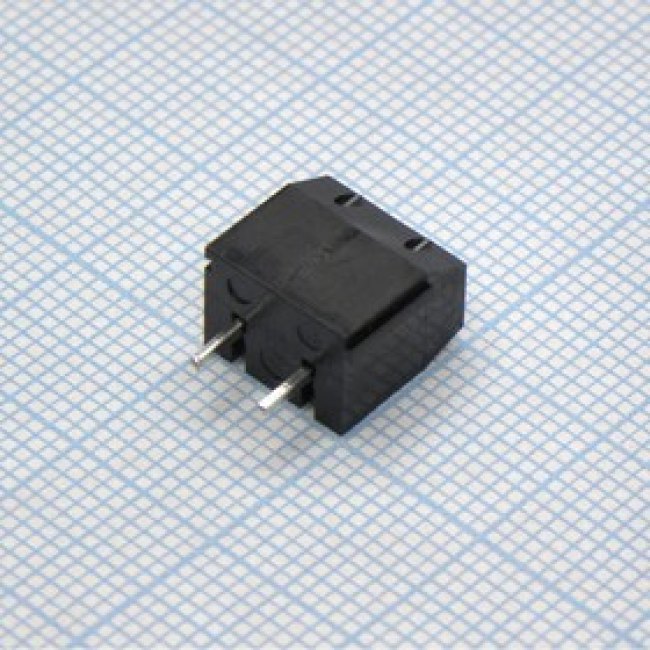 DG306-5.0-02P-13-00A(H), (DG306-5.0-02P-13-00ZH), Винтовой клеммный блок с защитой провода, 2 контакта. Серия DG306-5.0