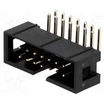 BH-14R (DS1013-14R) (IDC-14MR), Вилка на плату угловая 14pin 2.54мм