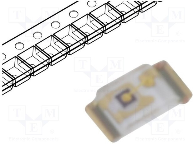 KPG-1005CGC-TT, LED; SMD; 0402; green; 12?35mcd; 1x0.5x0.2mm; 120°; 2?2.4V; 20mA KPG-1005CGC-TT, LED; SMD; 0402; green; 12?35mcd; 1x0.5x0.2mm; 120°; 2?2.4V; 20mA