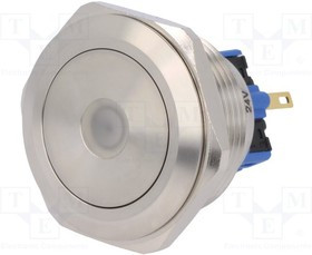 V30-21D-24R-S, Переключатель: антивандальный, Пол: 2, SPDT, 3A/220ВAC, 5A/24ВDC