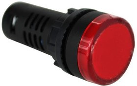 PCL2212V100B, LED Panel Mount Indicators PMI RND 22mm LED 12V Flat Lens Red