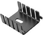 523002B00000G, Heat Sinks Channel Style Heat Sink for TO-220, Vertical, Black Anodized, 12.7x25.4x29.97mm