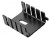 523002B00000G, Heat Sinks Channel Style Heat Sink for TO-220, Vertical, Black Anodized, 12.7x25.4x29.97mm