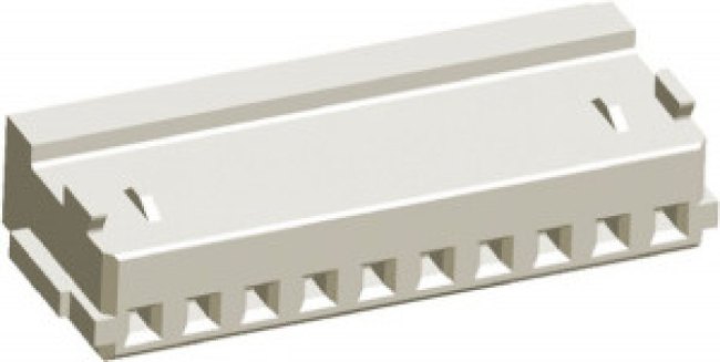 1-353908-0, Conn Housing RCP 10 POS 1.5mm Crimp ST Cable Mount White Box