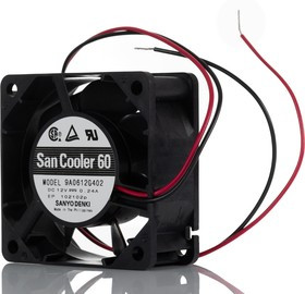 9A0612G402, Axial Fan DC Ball 60x60x25mm 12V 46.8m³/h
