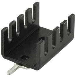 HSS-B20-0635H, Stamped Heat Sink, TO-220, 6.35 mm Horizontal Solder Pin