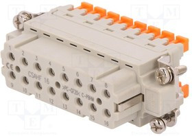 D10B-SE-2G-PG16, Корпус: для разъемов HDC, размер D10B, на провод, на защелке