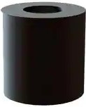 13ME048, Standoffs &amp; Spacers Round Spacer, 3.6mm ID, 6mm OD, 15mm Length, Black, HS Nylon