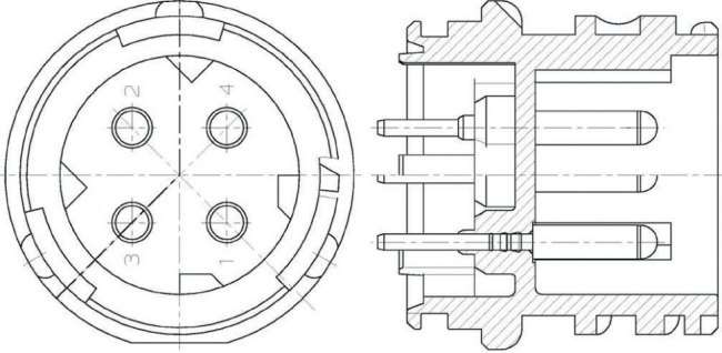 1241598-1, Automotive Connectors 2,5MM ST-GEH ASSY4P