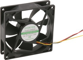 EC9225M12SA, Вентилятор 12 в, 92х92х25мм , подш. скольжения, 2200 об/мин 3pin