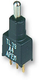 TL36P0050, Рычажный переключатель, Вкл.-Вкл., SPDT, Без Подсветки, Сквозное Отверстие