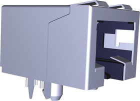 3-5338556-1, Conn RJ-45 F 8 POS 1.02mm Solder RA Thru-Hole 8 Terminal 1 Port Cat 3 Tray 3-5338556-1, Conn RJ-45 F 8 POS 1.02mm Solder RA Thru-Hole 8 Terminal 1 Port Cat 3 Tray