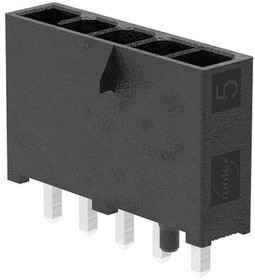 215915-1005, Power to the Board Mini-Fit Max Vertical Header, Single Row, 5 Circuits, Tin (Sn) Plating, Black 215915-1005, Power to the Board Mini-Fit Max Vertical Header, Single Row, 5 Circuits, Tin (Sn) Plating, Black
