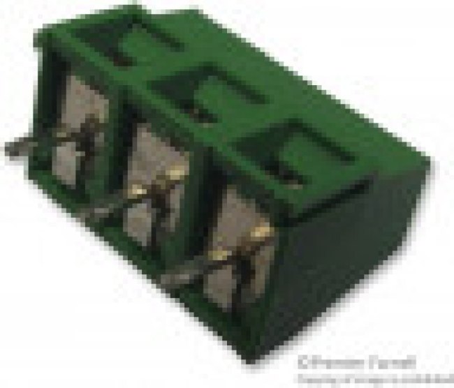 PCB terminal, 3 pole, pitch 5 mm, AWG 30-16, 13.5 A, screw connection, green, 282836-3