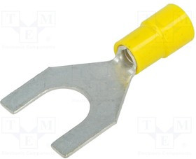 BM00344, Наконечник: вилка, M10, d: 10,5мм, 4-6мм2, обжим, на провод, луженые