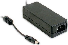 GST60A05-P1J, Блок питания: импульсный, 5ВDC, 6А, Вых: 5,5/2,1, 30Вт, настольный