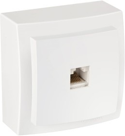 Розетка 1ОП телефонная CAT3 белая Themis naturel 26111062
