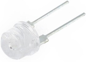 OSG58387E1U, LED; 8mm; green; 140°; Front: convex; 8.4?10.8V; Pitch: 5.16mm