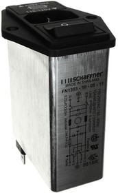 FN1394-1-05-11, AC Power Entry Modules 1A MOD PWR INLET IEC FILTER