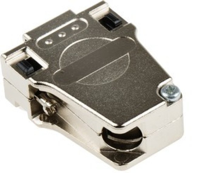 1419723, DSSC Series Die Cast Zinc Right Angle D Sub Backshell, 9 Way, Strain Relief 1419723, DSSC Series Die Cast Zinc Right Angle D Sub Backshell, 9 Way, Strain Relief