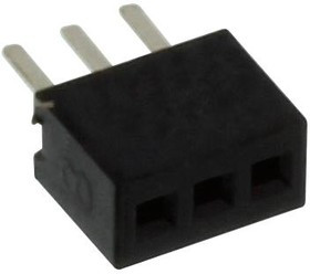 MC-SVT1-S03-G, Разъем типа плата-плата, 1.27 мм, 3 контакт(-ов), Гнездо, Сквозное Отверстие, 1 ряд(-ов)