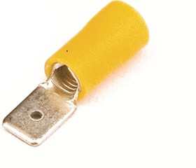 Наконечник изол. "вилка" 2.5-6кв.мм А=6.3х0.8мм желт. (уп.50шт) DKC 2C22P