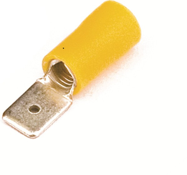 Наконечник изол. "вилка" 2.5-6кв.мм А=6.3х0.8мм желт. (уп.50шт) DKC 2C22P