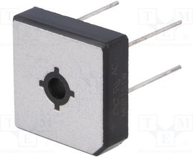 MBR151W, Диодный мост: однофазный, Urmax: 100В, If: 15А, Ifsm: 300А, MBR-25W