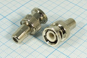 Разъем BNC вилка - разъем RCA розетка