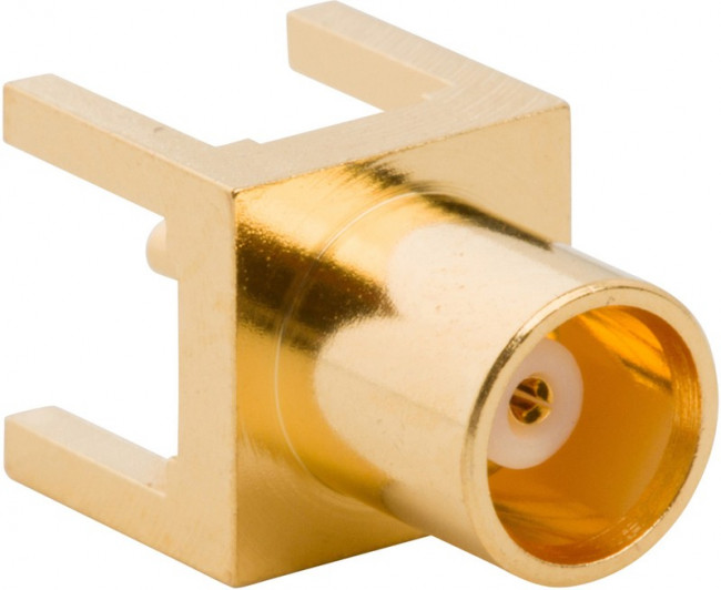 919-109J-51PX, Гнездо; MCX; "мама"; прямой; 50Ом; THT; тефлон; позолота