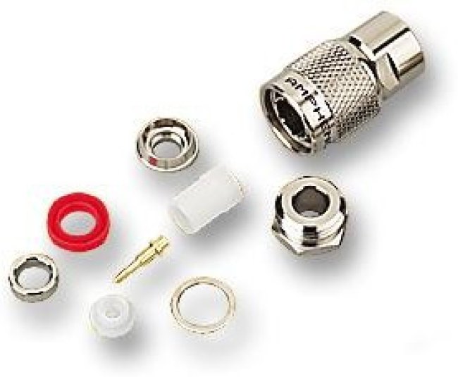 T1141A1-ND3G-1-50, Разъем РЧ / Коаксиальный, TNC Коаксиальный, Прямой Штекер, Зажим, 50 Ом