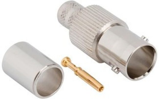 112965, Conn BNC 0Hz to 4GHz 75Ohm Crimp ST Cable Mount F Gold Bag 112965, Conn BNC 0Hz to 4GHz 75Ohm Crimp ST Cable Mount F Gold Bag