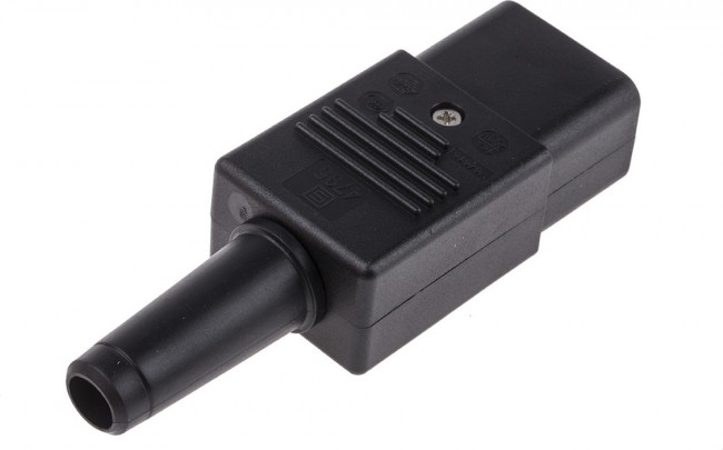 4795.0000, Разъем: питания AC, вилка, "мама", 16А, 250ВAC, IEC 60320, C19 (J)