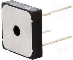 KBPC1000WP-DIO, Диодный мост: однофазный, Urmax: 50В, If: 10А, Ifsm: 270А, KBPC, THT