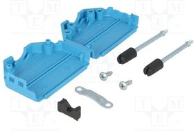 DPPK25-B-K, Корпус для разъемов D-Sub, D-Sub 25pin, D-Sub HD 44pin, прямой