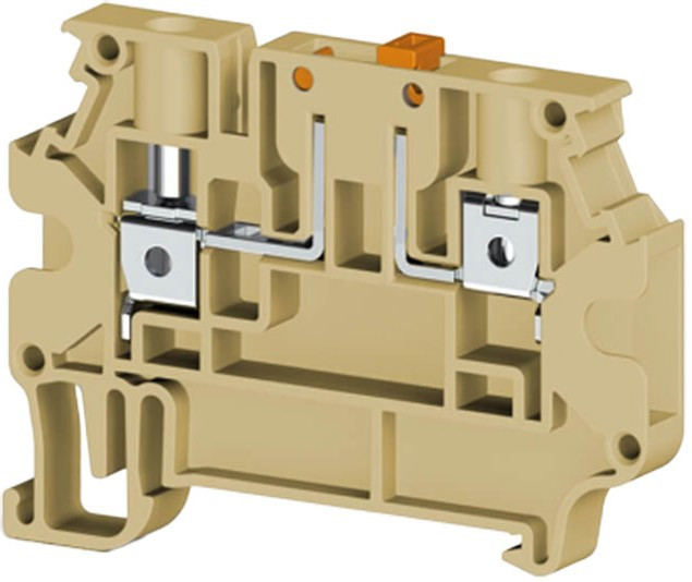 AVK4A (серый), 304380 Клеммник 2-х выводной с размыкателем, 4 мм.кв.