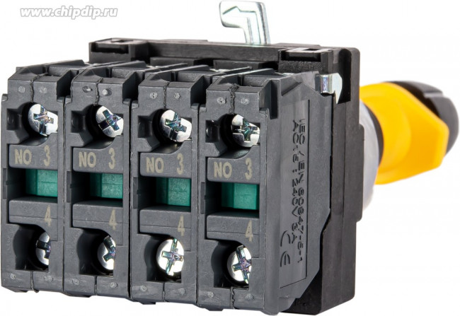 MTB5-PA34, Джойстик в сборе, 4NO, 4 положения с фиксацией и блокировкой