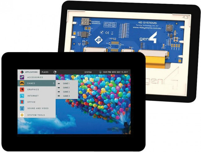 GEN4-4DCAPE-43CT-CLB, Дисплей: TFT, 4,3", 480x272, Подсвет: LED, Разм: 123x84,5x9,5мм GEN4-4DCAPE-43CT-CLB, Дисплей: TFT, 4,3", 480x272, Подсвет: LED, Разм: 123x84,5x9,5мм