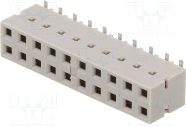 89898-310ALF, Conn Socket Strip RCP 20 POS 2.54mm Solder ST SMD Dubox® T/R 89898-310ALF, Conn Socket Strip RCP 20 POS 2.54mm Solder ST SMD Dubox® T/R