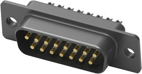 4-1393483-8, Разъем D Sub, Штекер, AMPLIMITE HD-20, 15 контакт(-ов), DA, Пайка