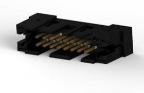 1-111446-6, Разъем IDC "папа" PIN 16 шлейф 1,27мм Ш.контактов 2,54мм