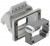 09300060391, Разъем для тяжелых условий, w/Frame, Основа, сквозной монтаж с гайкой, Корпус из Алюминия, 1 Рычаг