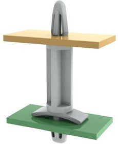 LCBS-10M-01, Стойка на печатную плату, с фиксацией, нейлон 6.6, 4мм х 10мм, упаковка из 40