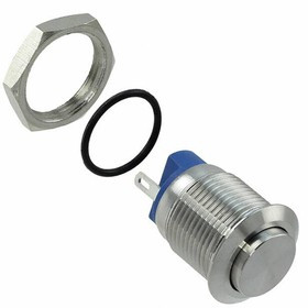 PV0H240SS, Pushbutton Switches 2A 36VDC No LED 12MM OFF-(ON) Sldr