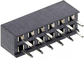 M22-7140642, Straight Through Hole Mount PCB Socket, 12-Contact, 2-Row, 2mm Pitch, Solder Termination