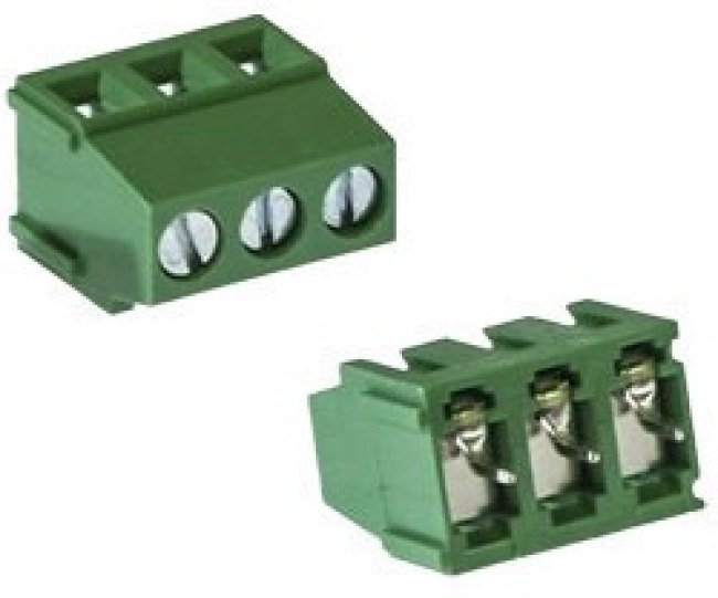 DG500-5.0-03P-14-00Z(H), клеммник винтовой 3 контакта 5.,0мм