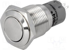 V16-11-S, Переключатель: антивандальный, Пол: 2, SPDT, 0,5A/220ВAC, 1A/24ВDC